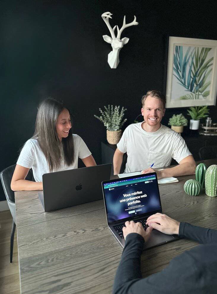 The founders of concreo working on a project